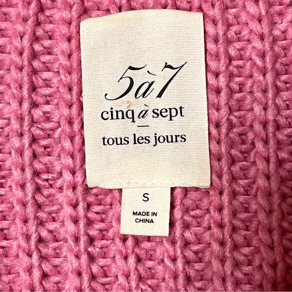 Cinq a Sept Antonella Sweater in Wild Orchid, Size Small - Picture 10 of 14